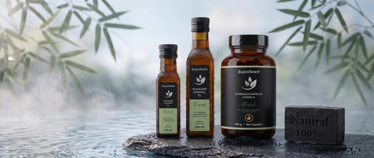 SupaSeed Schwarzkümmelöl 100 ml, 250 ml und Kapseln